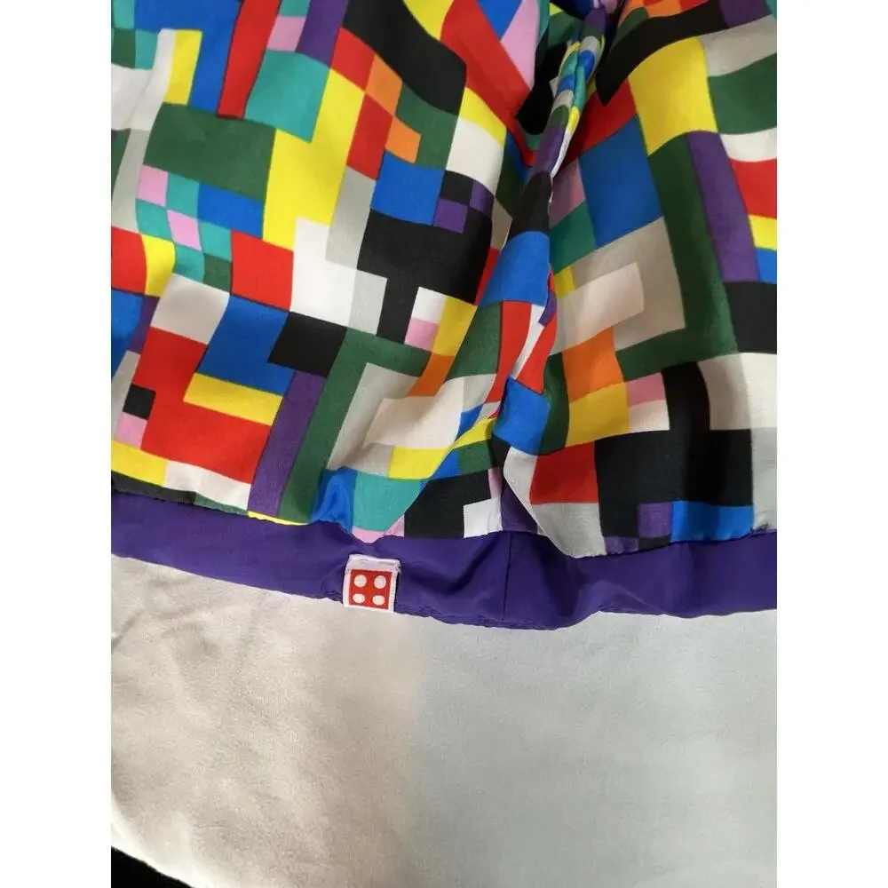 LEGO x Target Toddler 3T Puffer Jacket Vest‎ Convertible Black Blue Purple EUC